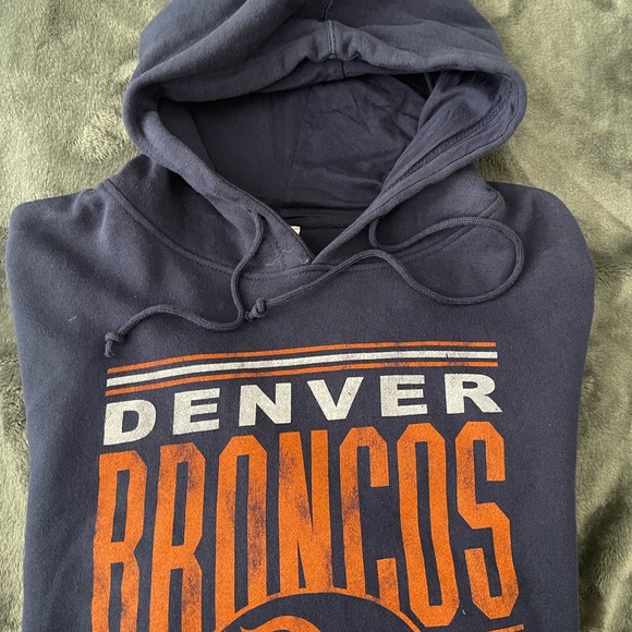 #216 DENVER BRONCOS FAN FOOTBALL HOODIE SIZE XXL - Picture 5 of 12